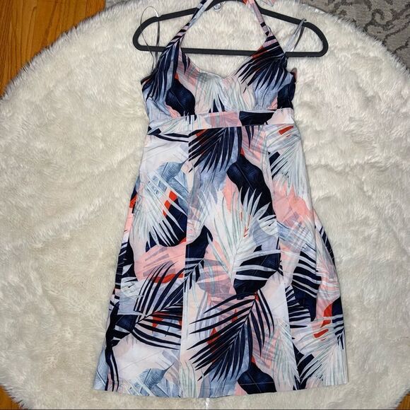 Sz Small Athleta Halter Light weight Patterned Dress - Picture 2 of 9
